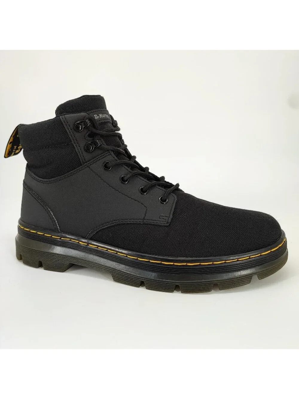 Dr. Martens Rakim Men's Size 11 Boots Leather Canvas Black Utility AW004